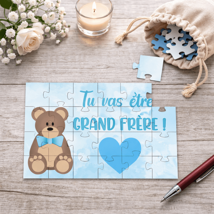 Puzzle annonce grossesse - Tu vas être grand frère