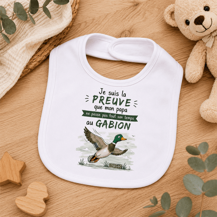 Bavoir bébé personnalisable gabion