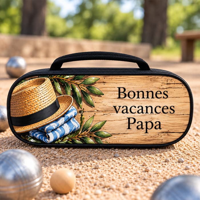 Sacoche de pétanque personnalisée modèle chapeau