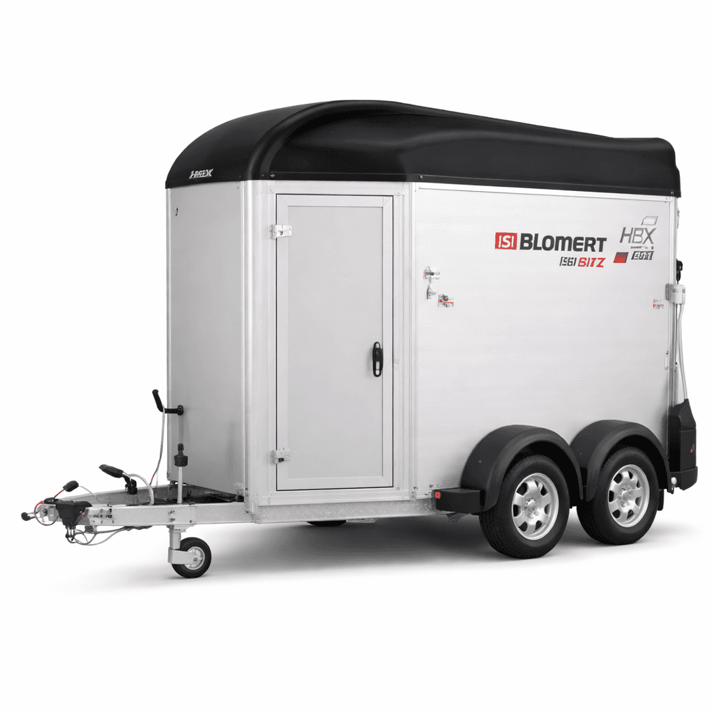 Blomert ISI Blitz Pferdeanhänger Alu 1700 kg 2 Pferde mit Sattelkammer Aluminium Anhänger Pony Pferdeanhänger NEU