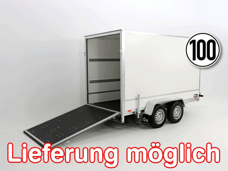 Kofferanhänger BK 146x304cm Höhe:180cm 2,7t|Rampe-Neu