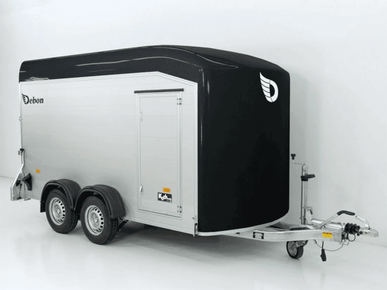 Debon Kofferanhänger Cargo  H201 2,6t|Alu|Polybug|Tür|schwarz-Neu