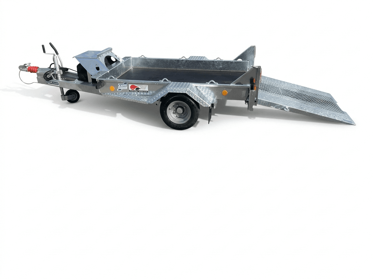 Ifor Williams GH64 Baumaschinenanhänger mit Rampe