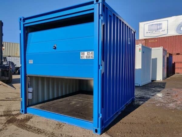 10-Fuß Lagercontainer – wahlweise in Blau oder Weiß - Blau