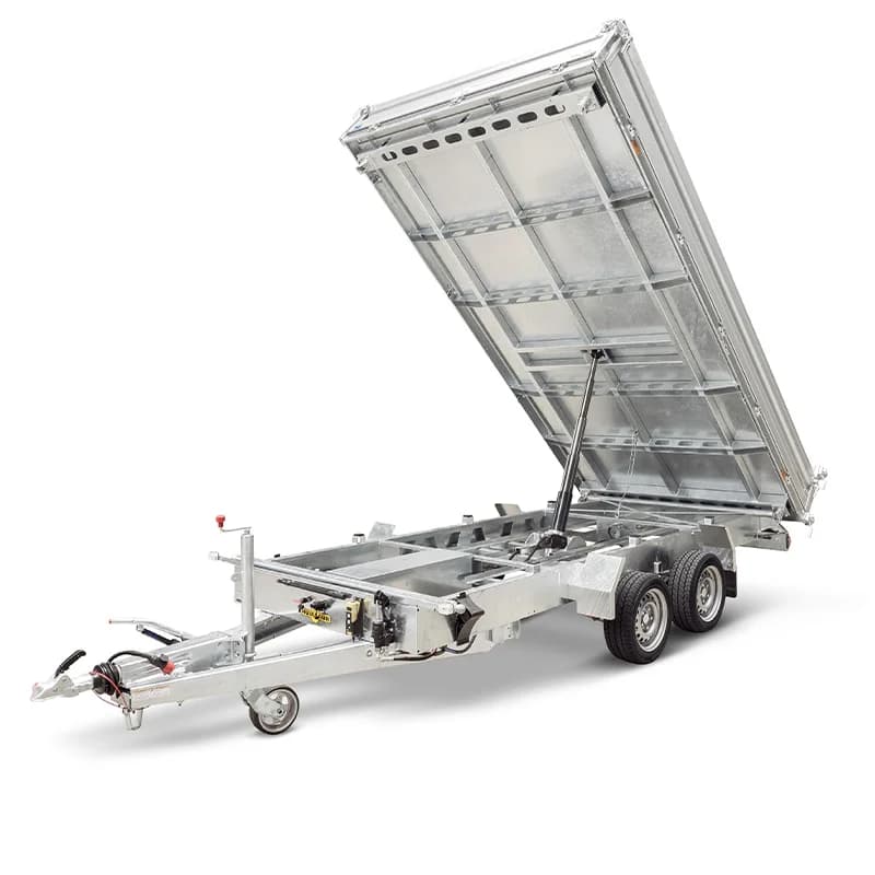 Anhänger Dreiseitenkipper HTK 2700.27 von HUMBAUR – Zweiachser, 2.700 kg.