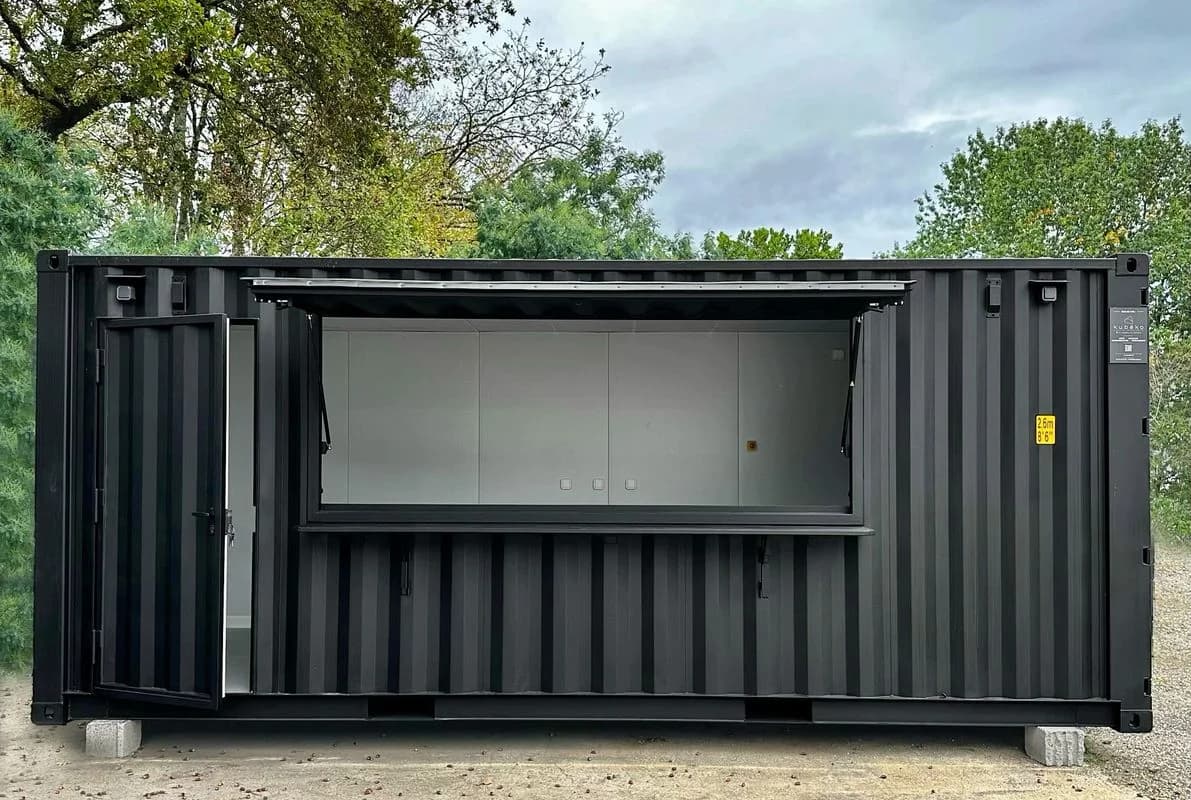 20-Fuß Snack-Bar-Container mit Servicetheke – Kiosk und Foodtruck