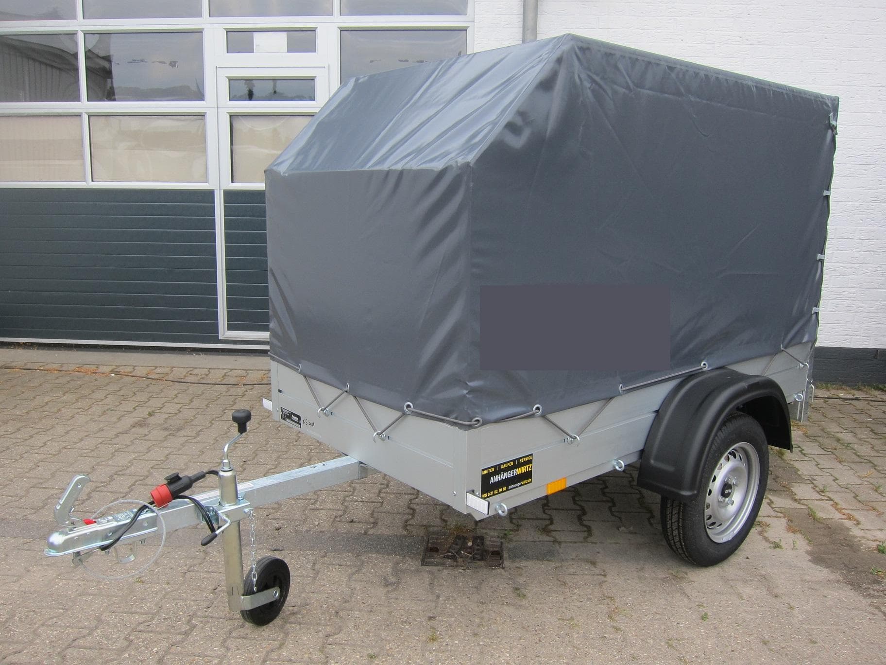 ALUBOXX GT 500 – remorque avec bâche haute aérodynamique 181 × 101 × 120 cm – PTAC 500 kg