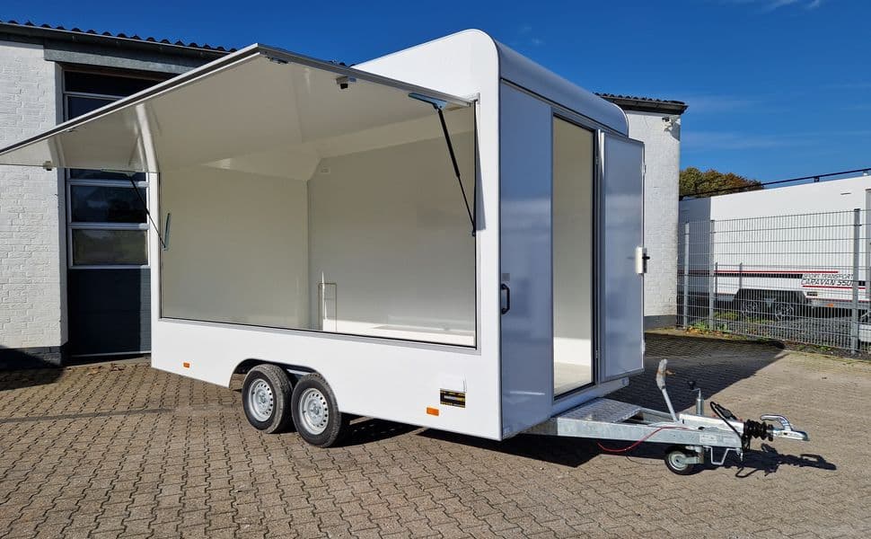 VK 420/200 Aero Retro – remorque magasin avec ouverture latérale 420 × 200 × 230 cm – PTAC 2 000 kg
