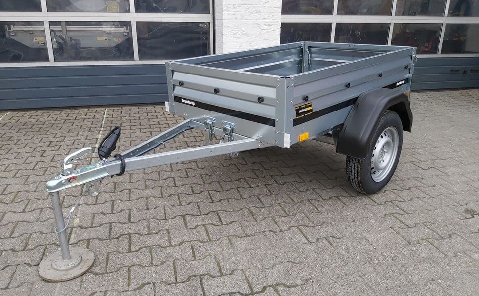Brenderup 1150 S UB – remorque à ridelles avec timon rabattable 144 × 94 × 35 cm – PTAC 500 kg