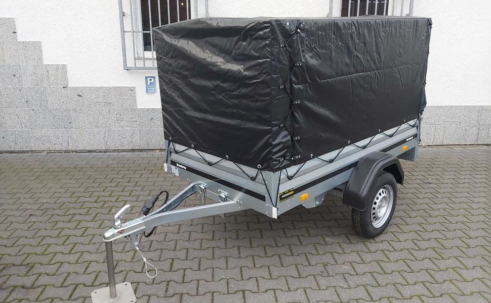 Brenderup 1205 S UB – remorque avec bâche haute noire 204 × 116 × 117 cm – PTAC 750 kg