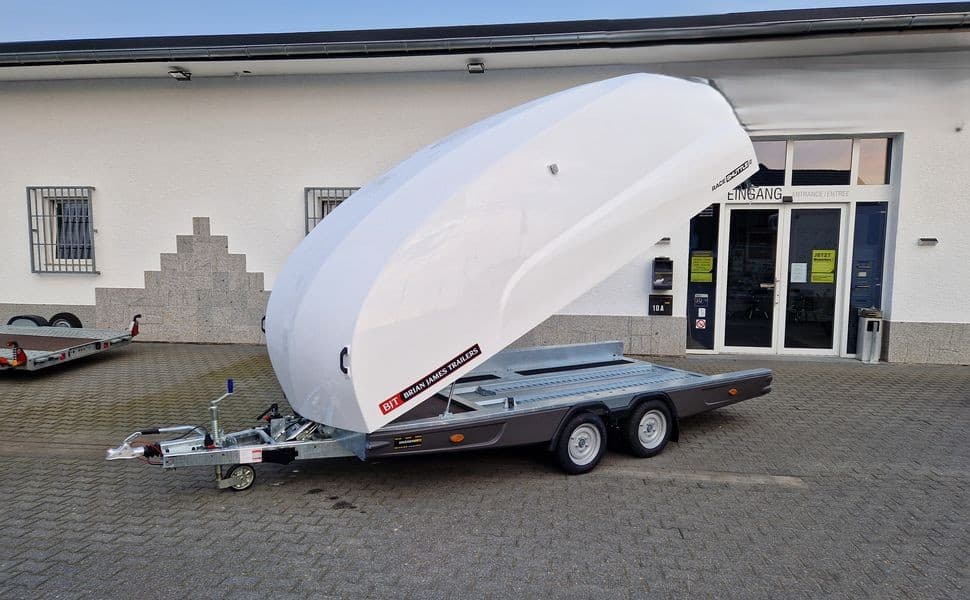 BJT Race Shuttle 2 – remorque porte-voiture fermée basculante 430 × 195 × 160 cm – PTAC 2 600 kg