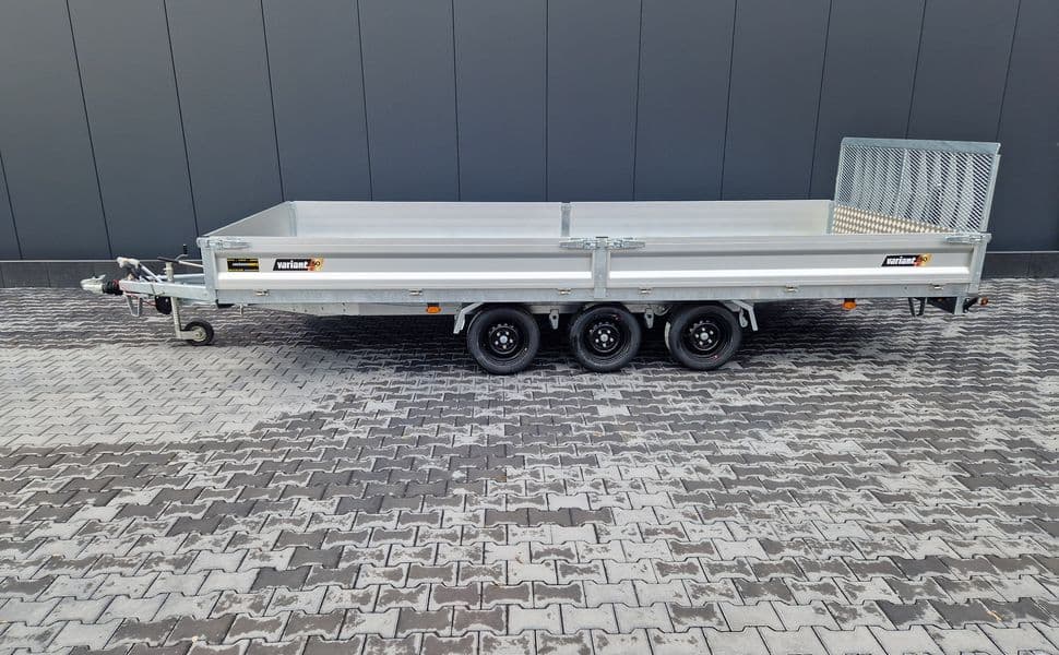 Variant 3553 UX Maxi Load Blackline – remorque porte-engins basculante tridem 520 × 210 × 30 cm – PTAC 3 500 kg