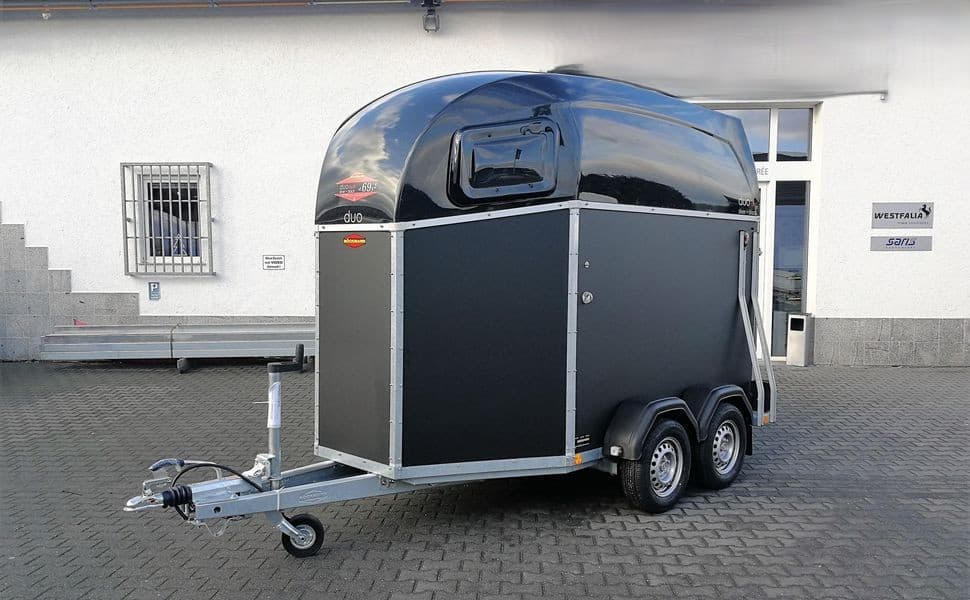 Böckmann DUO Esprit Silver & Black – van 2 chevaux avec toit noir – PTAC 2 400 kg – modèle 2026