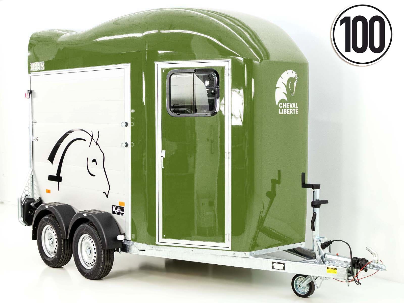 Cheval Liberte Pferdeanhänger GOLD Origins | olivgrün-Neu