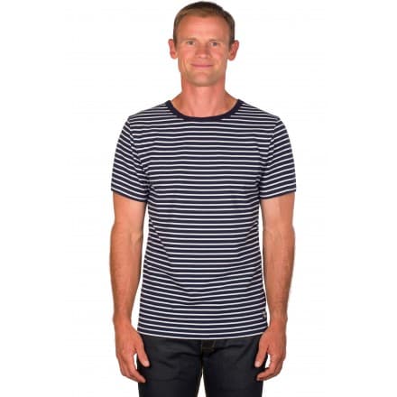 T-shirt marinière homme bleu/blanc MC