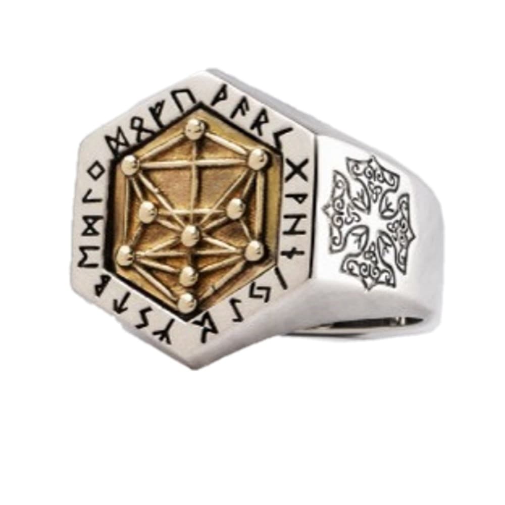 Bague Viking Totem Kabbalistique