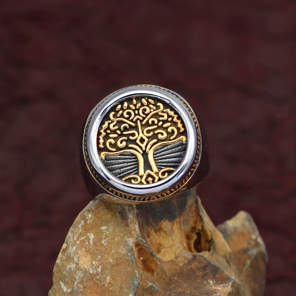 Bague Viking Yggdrasi Arbre de Vie - 12