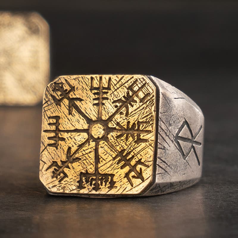 Bague viking Boussole Nordique