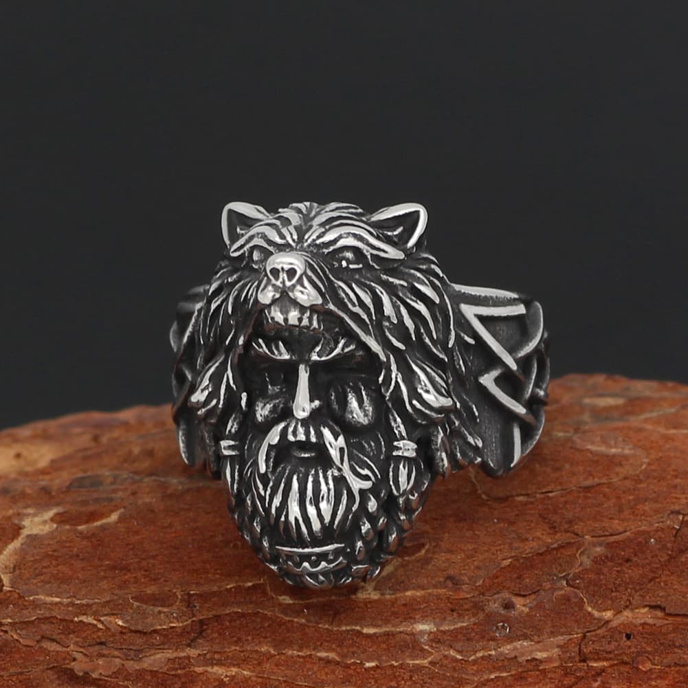 Bague viking Chevalière Odin - 13