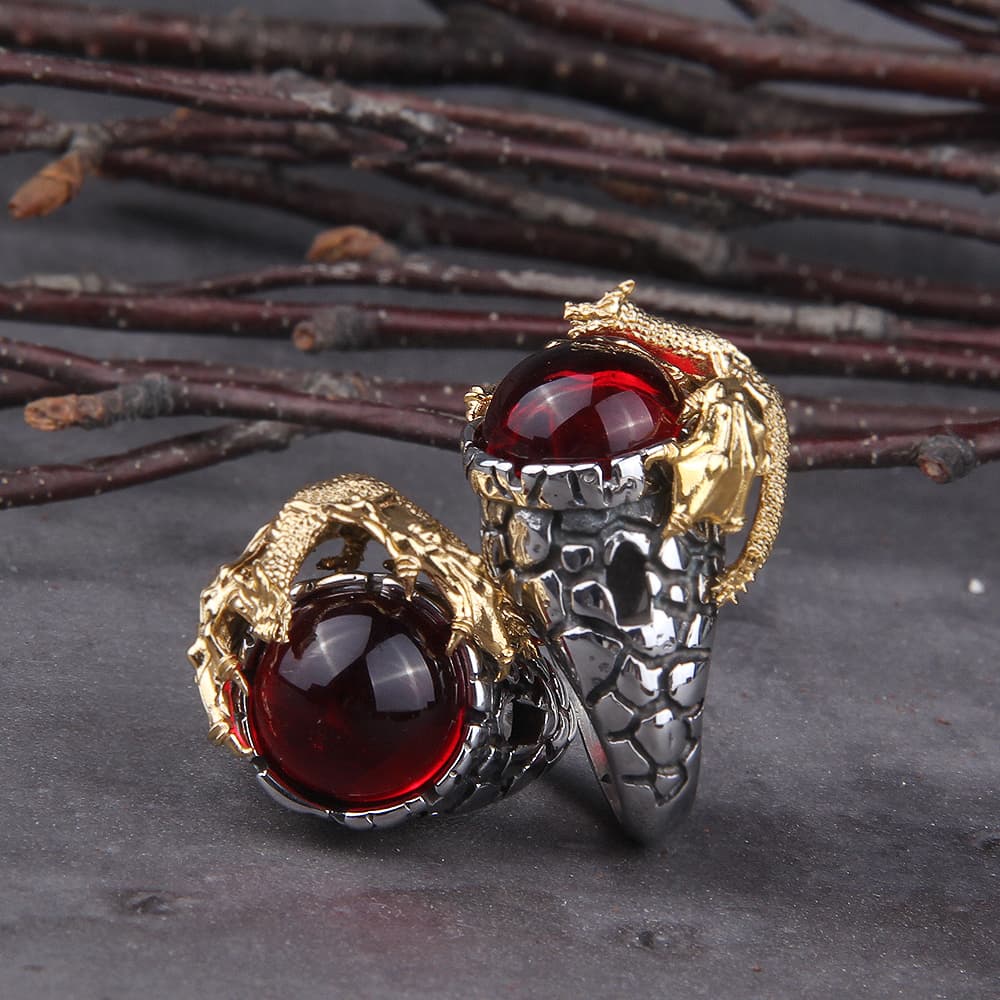 Bague viking Dragon Gardien - 13