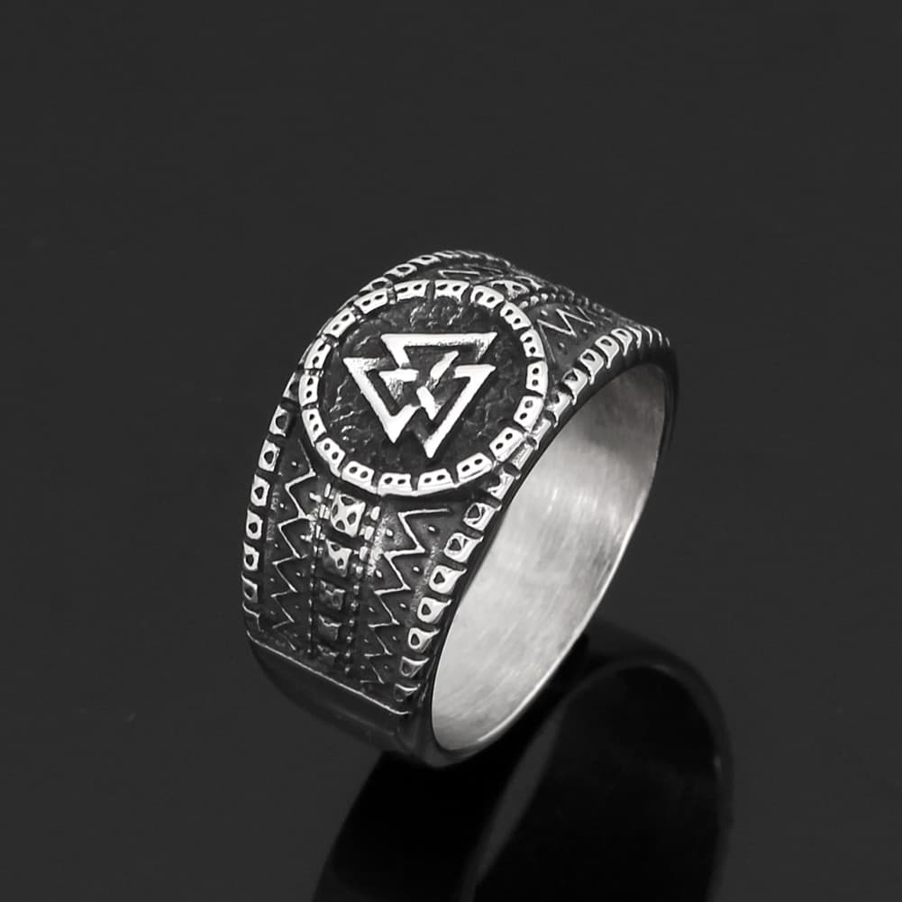 Bague viking Valknut vintage - 13