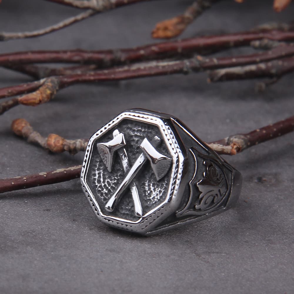 Bague viking hache - 11