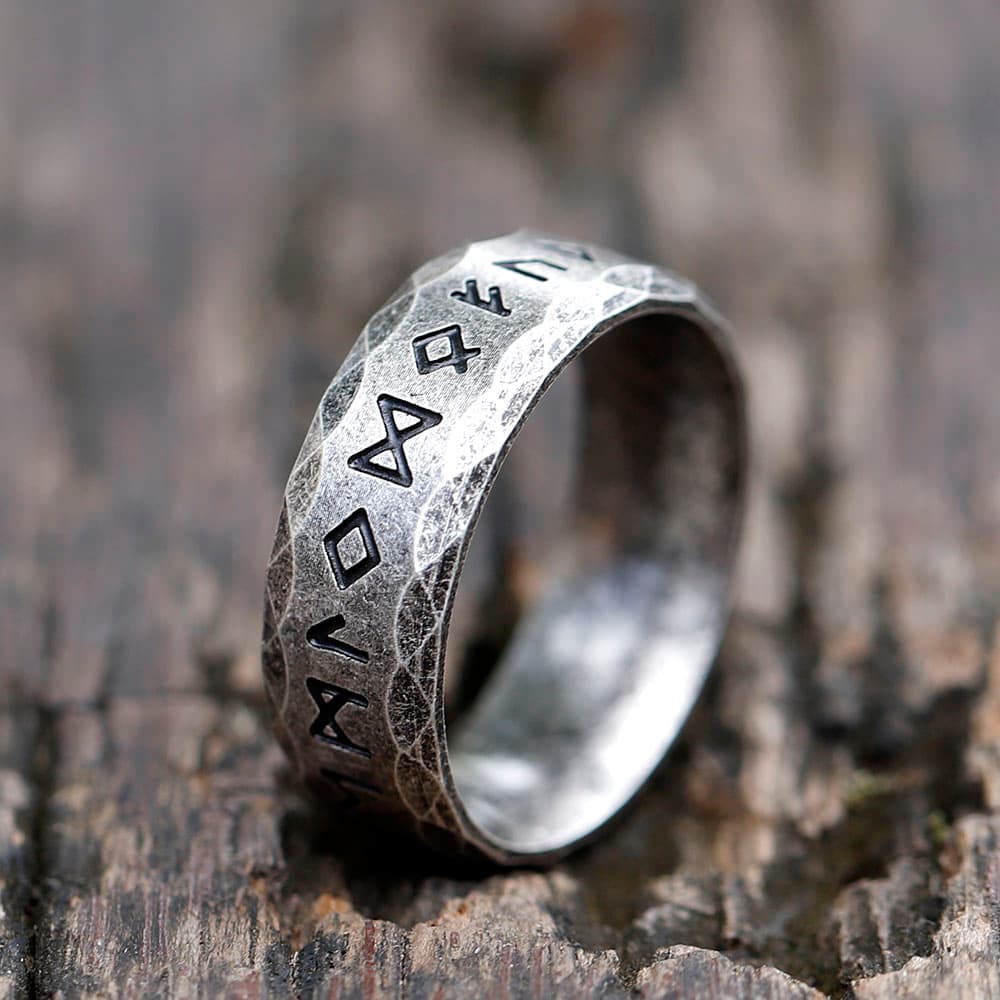 Bague viking rune odin vintage - 13