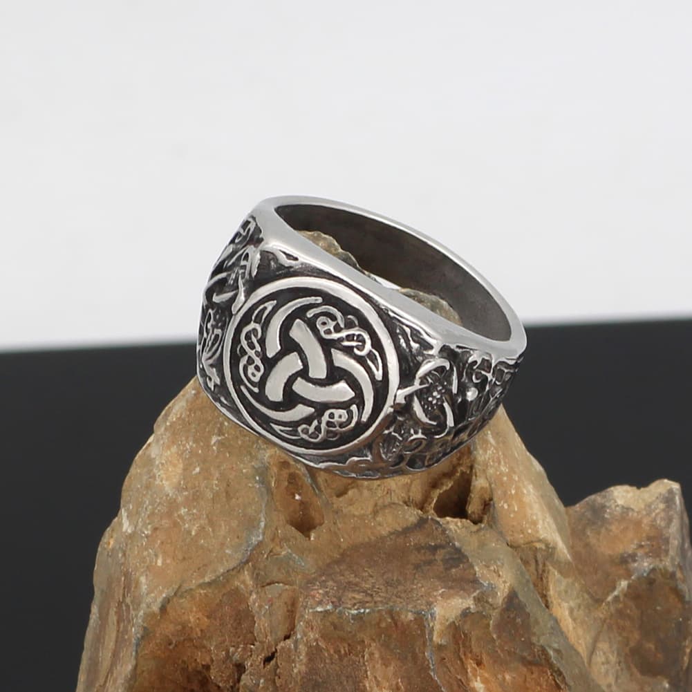 Bague viking triple corne d'Odin - 13