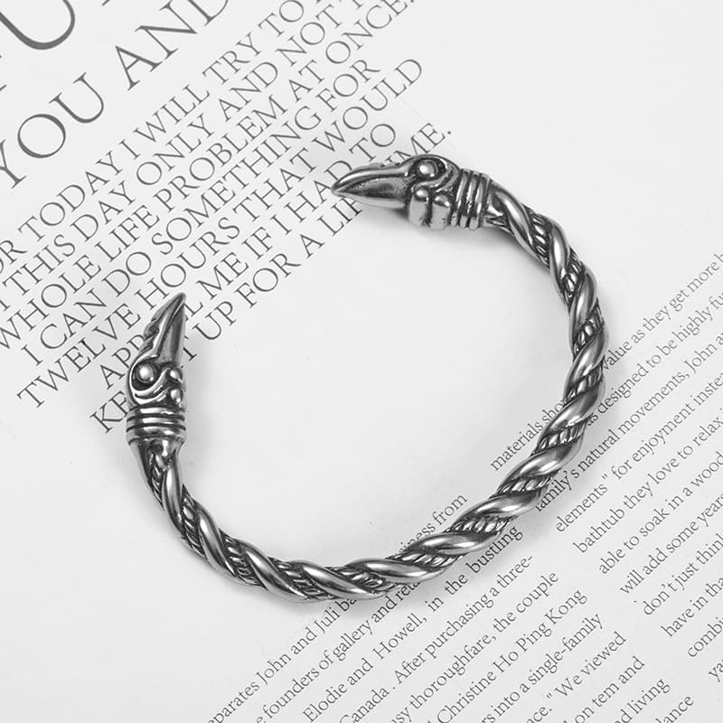 Bracelet viking Corbeaux d'Odin