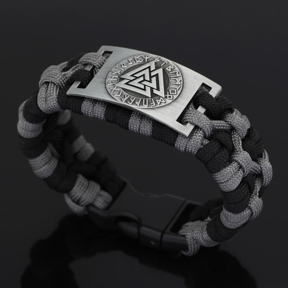 Bracelet viking Valknut paracorde