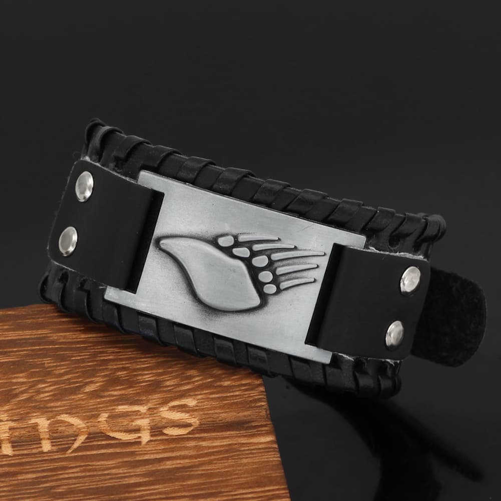 Bracelet viking patte d'ours - 23cm