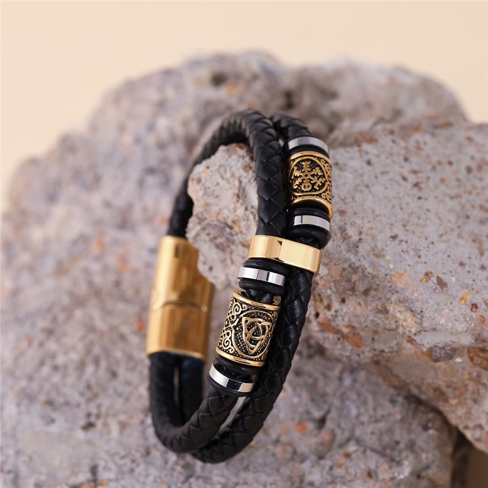 Bracelet viking tressé - 21cm