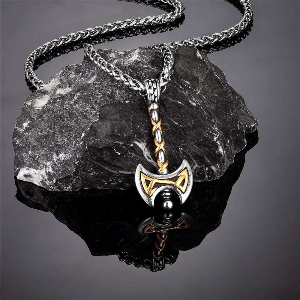 Collier Viking Hache Dorée