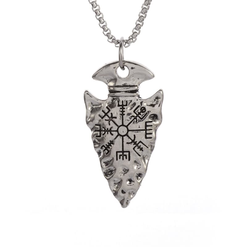Collier viking pointe de lance