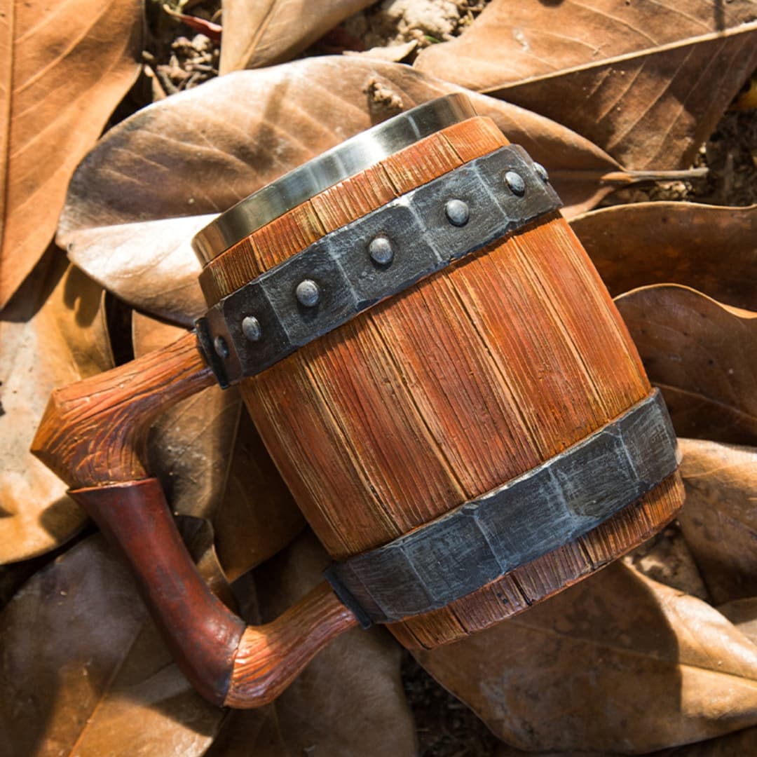 Chope Viking barrique en bois