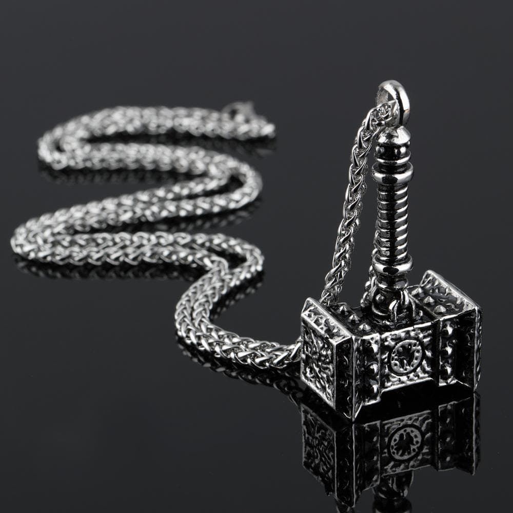 Collier Viking Marteau Thor argenté