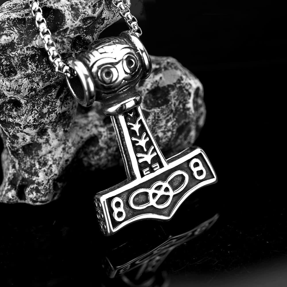 Collier viking Mjolnir
