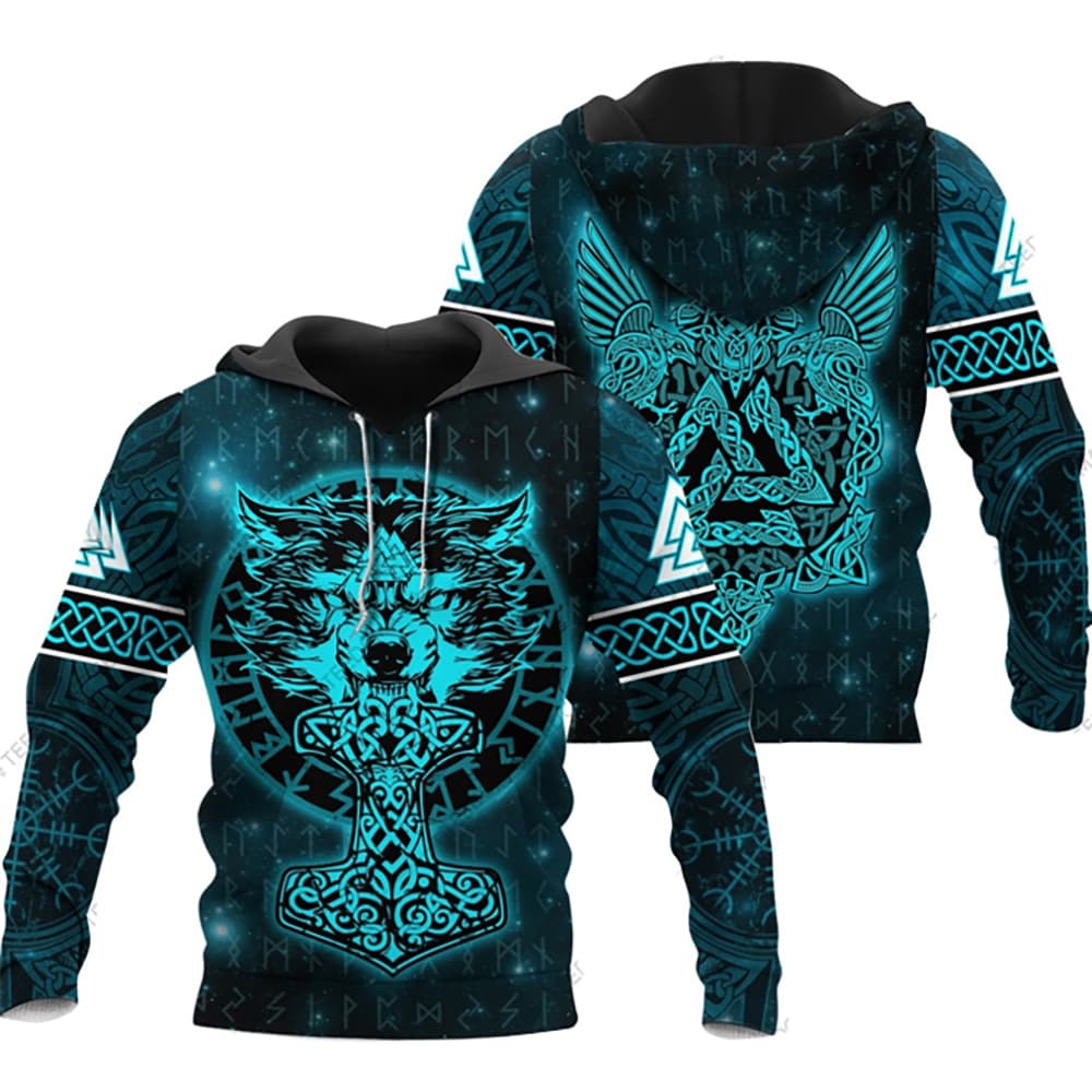 Hoodie viking Mjölnir du Loup - XS