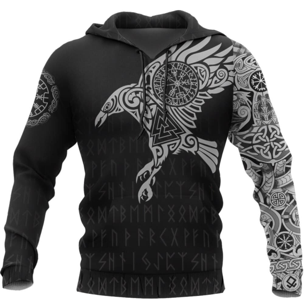 Hoodie viking Symboles Sacrés d'Odin - M