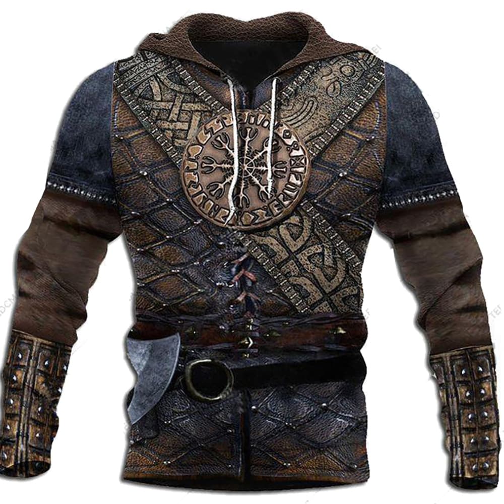 Hoodie viking boussole du guerrier - XL