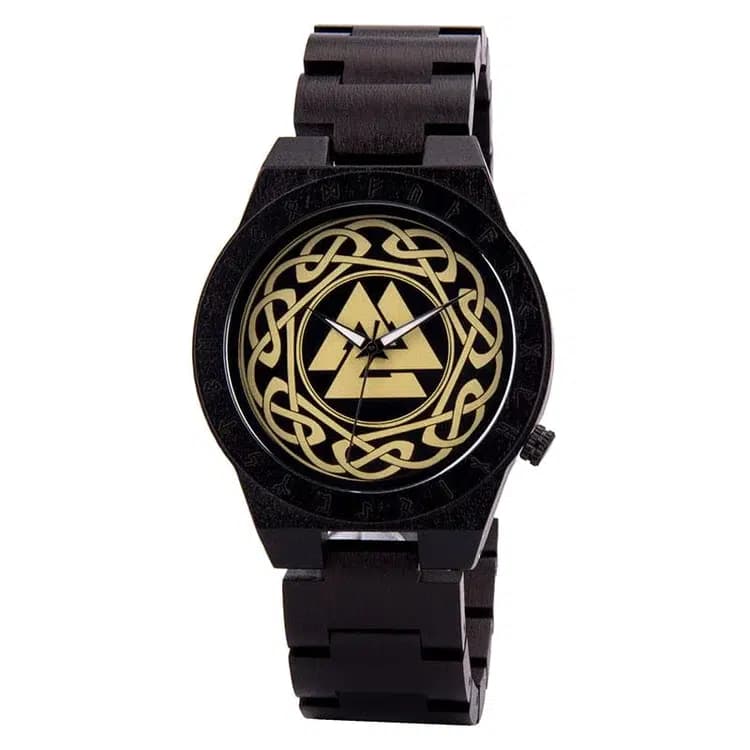 Montre en bois Valknut