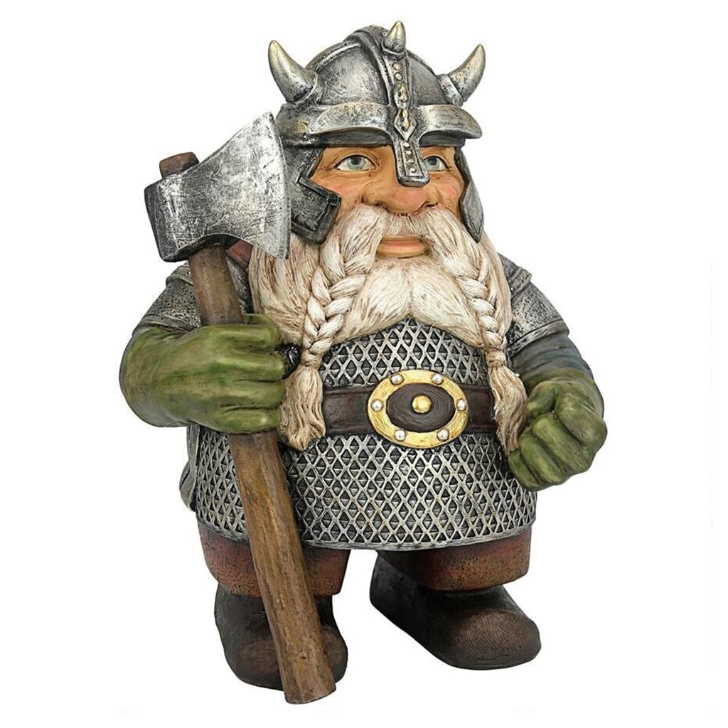 Statuette viking nain en résine