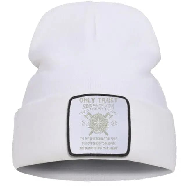 BONNET VIKING bouclier - Blanc