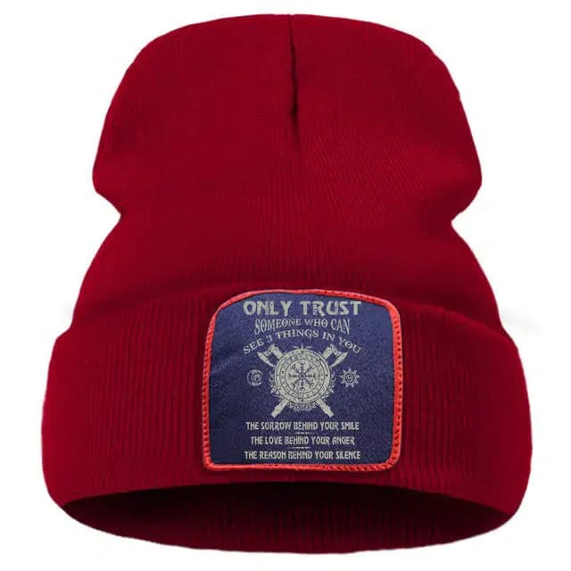 BONNET VIKING bouclier - Rouge