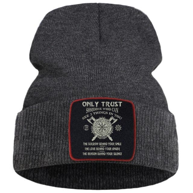 BONNET VIKING bouclier - Gris foncé