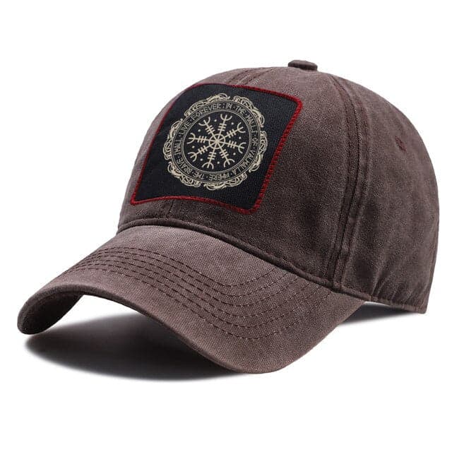 CASQUETTE AEGISHJALMUR - Marron