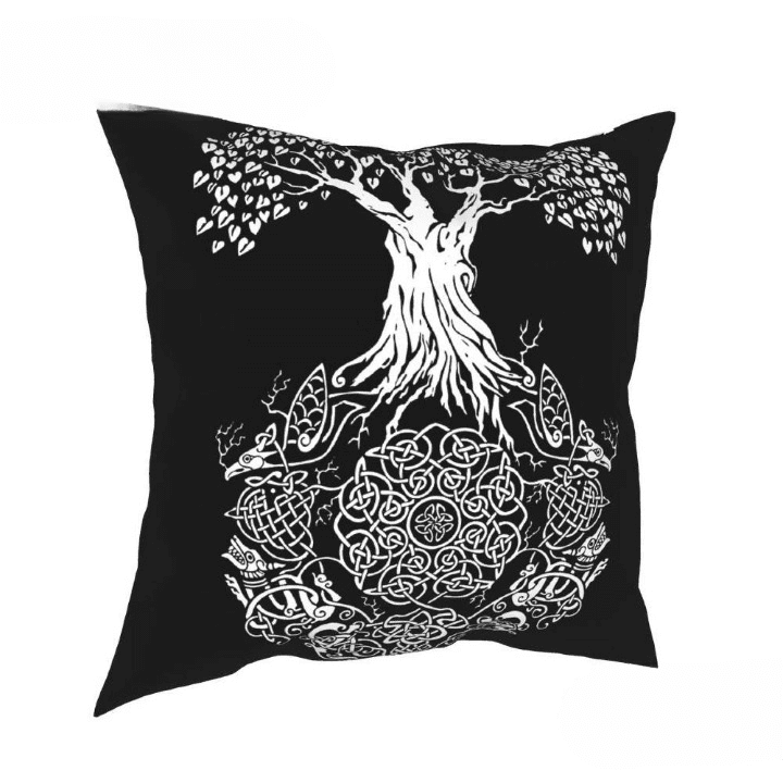 Coussin Viking Arbre Monde - 50x50cm
