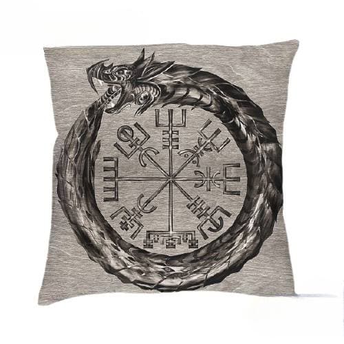 Coussin Viking Ouroboros - 50x50cm