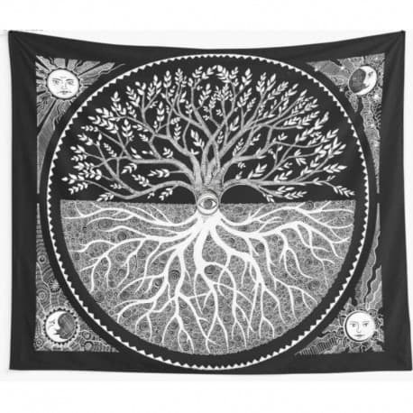 Drapeau Viking Arbre de Vie - 150 x 200 cm