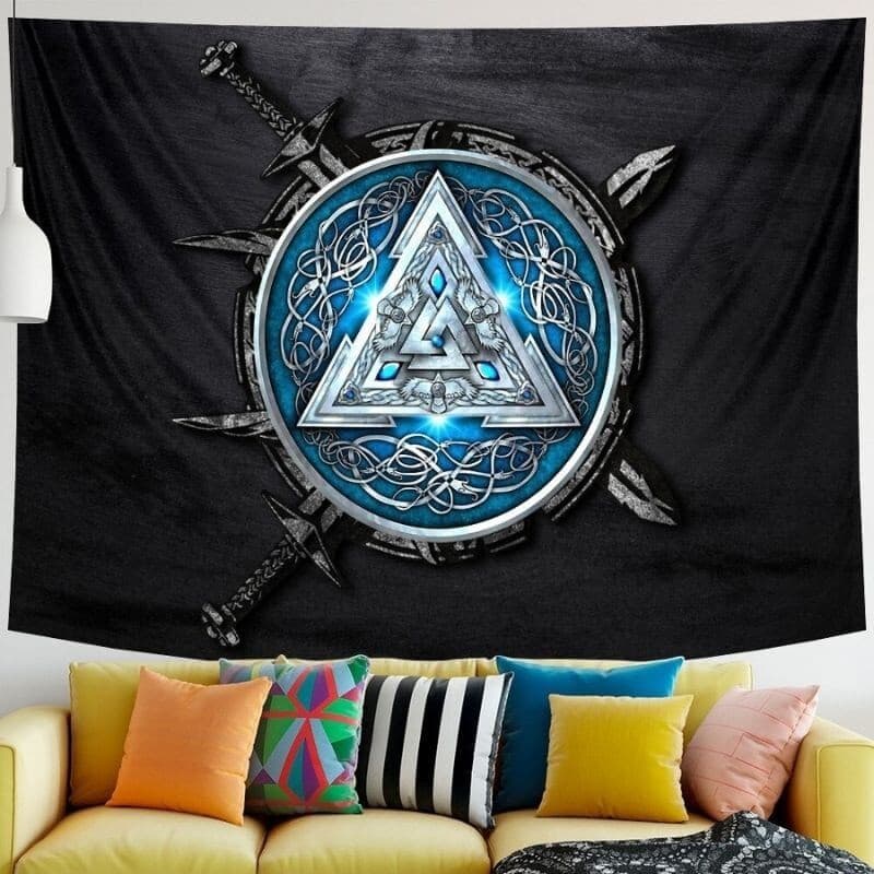 Drapeau Viking - Bouclier - 150 x 230 cm